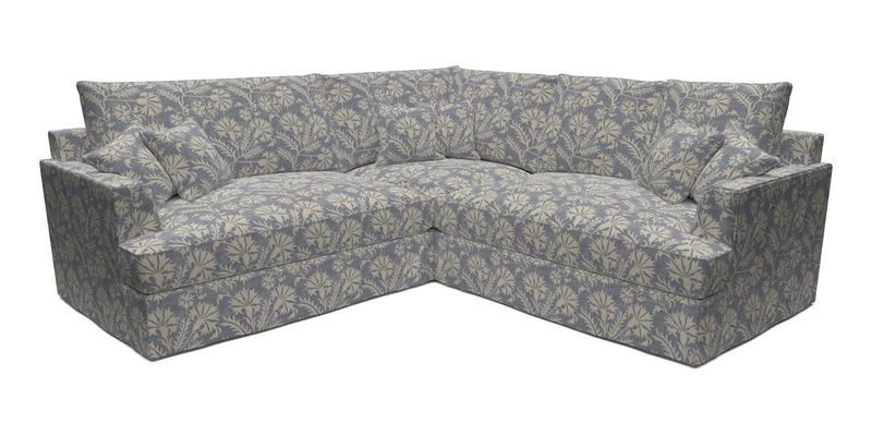 Slingsby Small Fitted Cover Corner Unit LHF & RHF in Two Tone Plain Biscuit.  Loose cover version available