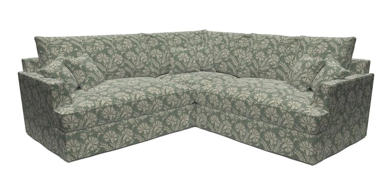 Slingsby Small Fitted Cover Corner Unit LHF & RHF in Two Tone Plain Biscuit.  Loose cover version available