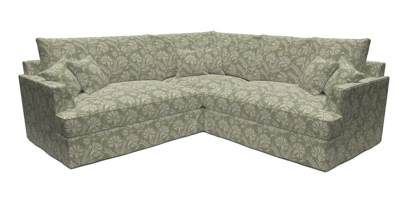 Slingsby Small Fitted Cover Corner Unit LHF & RHF in Two Tone Plain Biscuit.  Loose cover version available