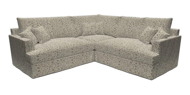 Slingsby Small Fitted Cover Corner Unit LHF & RHF in Two Tone Plain Biscuit.  Loose cover version available