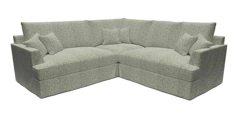 Slingsby Small Fitted Cover Corner Unit LHF & RHF in Two Tone Plain Biscuit.  Loose cover version available