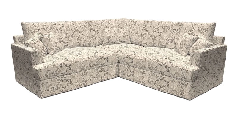 Slingsby Small Fitted Cover Corner Unit LHF & RHF in Two Tone Plain Biscuit.  Loose cover version available