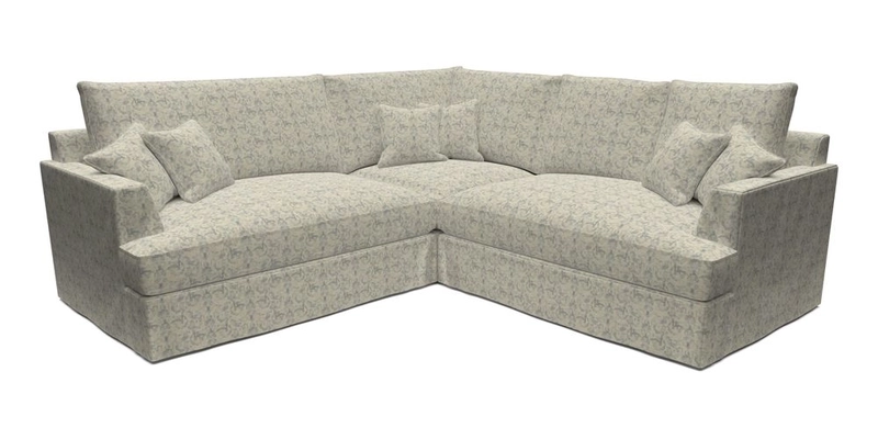 Slingsby Small Fitted Cover Corner Unit LHF & RHF in Two Tone Plain Biscuit.  Loose cover version available