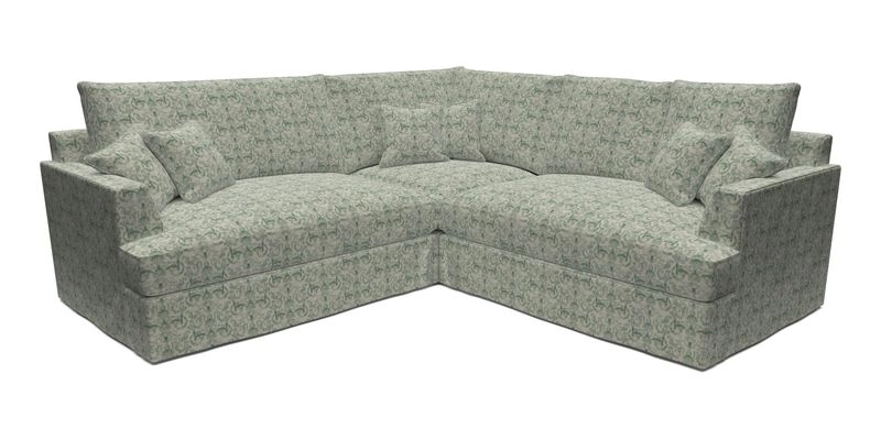 Slingsby Small Fitted Cover Corner Unit LHF & RHF in Two Tone Plain Biscuit.  Loose cover version available