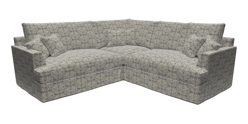 Slingsby Small Fitted Cover Corner Unit LHF & RHF in Two Tone Plain Biscuit.  Loose cover version available