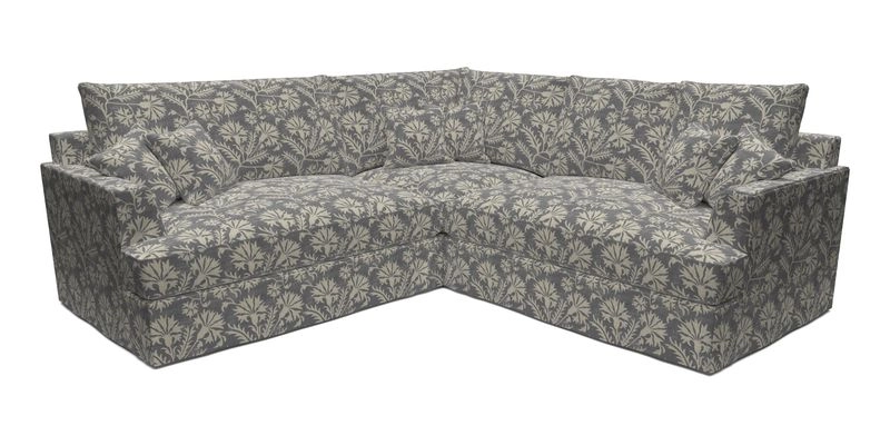 Slingsby Small Fitted Cover Corner Unit LHF & RHF in Two Tone Plain Biscuit.  Loose cover version available