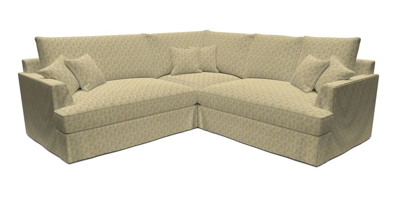 Slingsby Small Fitted Cover Corner Unit LHF & RHF in Two Tone Plain Biscuit.  Loose cover version available