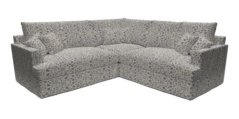 Slingsby Small Fitted Cover Corner Unit LHF & RHF in Two Tone Plain Biscuit.  Loose cover version available