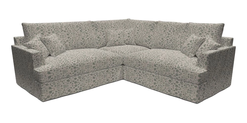 Slingsby Small Fitted Cover Corner Unit LHF & RHF in Two Tone Plain Biscuit.  Loose cover version available