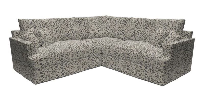 Slingsby Small Fitted Cover Corner Unit LHF & RHF in Two Tone Plain Biscuit.  Loose cover version available