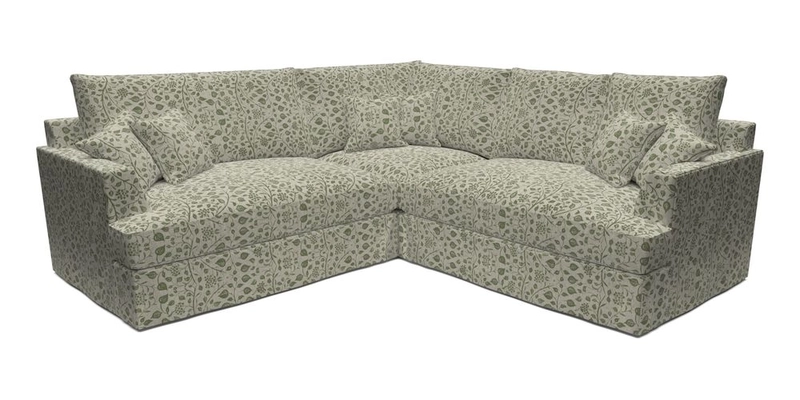 Slingsby Small Fitted Cover Corner Unit LHF & RHF in Two Tone Plain Biscuit.  Loose cover version available