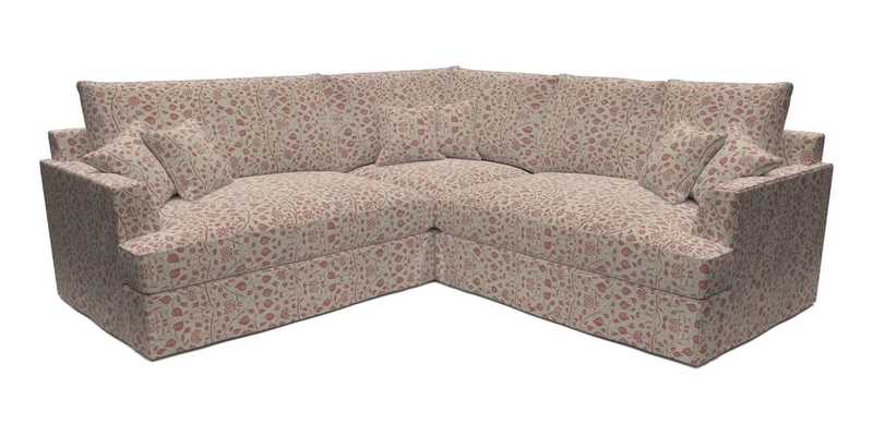 Slingsby Small Fitted Cover Corner Unit LHF & RHF in Two Tone Plain Biscuit.  Loose cover version available