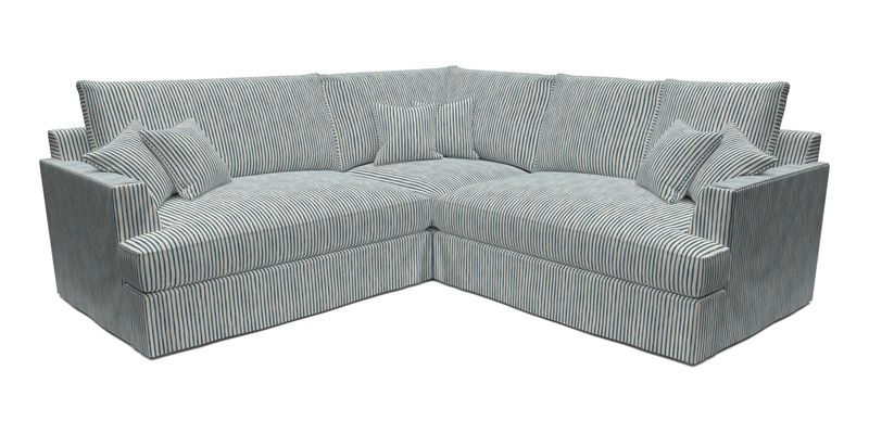 Slingsby Small Fitted Cover Corner Unit LHF & RHF in Two Tone Plain Biscuit.  Loose cover version available