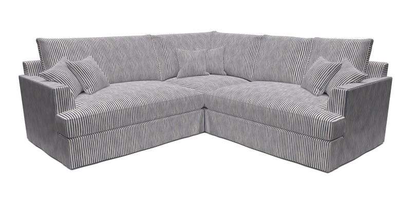 Slingsby Small Fitted Cover Corner Unit LHF & RHF in Two Tone Plain Biscuit.  Loose cover version available