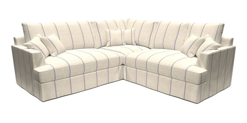 Slingsby Small Fitted Cover Corner Unit LHF & RHF in Two Tone Plain Biscuit.  Loose cover version available