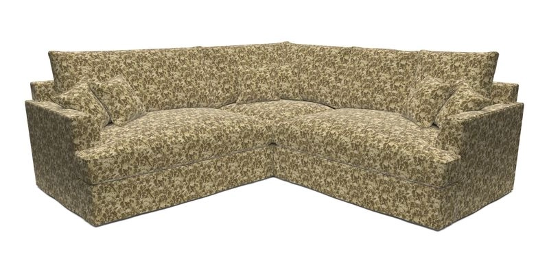 Slingsby Small Fitted Cover Corner Unit LHF & RHF in Two Tone Plain Biscuit.  Loose cover version available