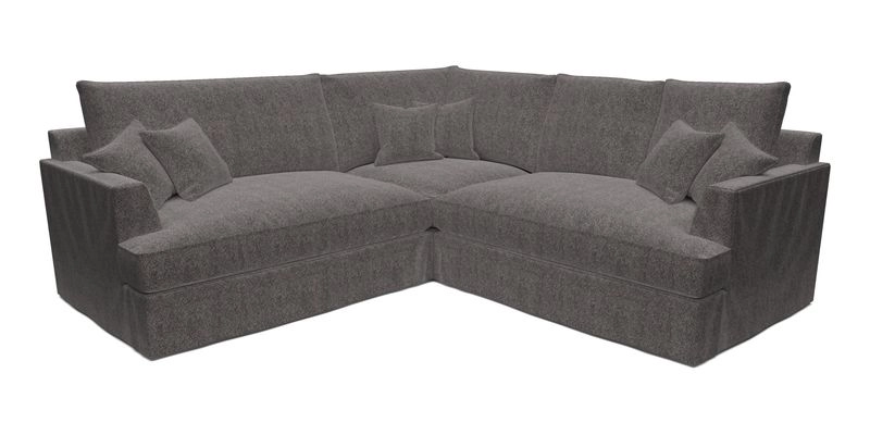 Slingsby Small Fitted Cover Corner Unit LHF & RHF in Two Tone Plain Biscuit.  Loose cover version available