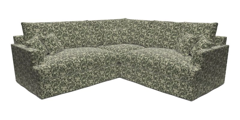 Slingsby Small Fitted Cover Corner Unit LHF & RHF in Two Tone Plain Biscuit.  Loose cover version available
