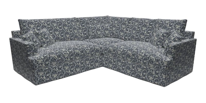 Slingsby Small Fitted Cover Corner Unit LHF & RHF in Two Tone Plain Biscuit.  Loose cover version available