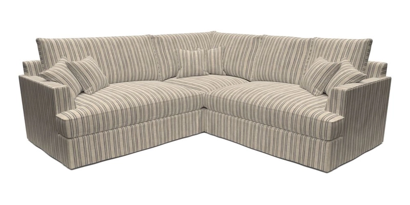 Slingsby Small Fitted Cover Corner Unit LHF & RHF in Two Tone Plain Biscuit.  Loose cover version available