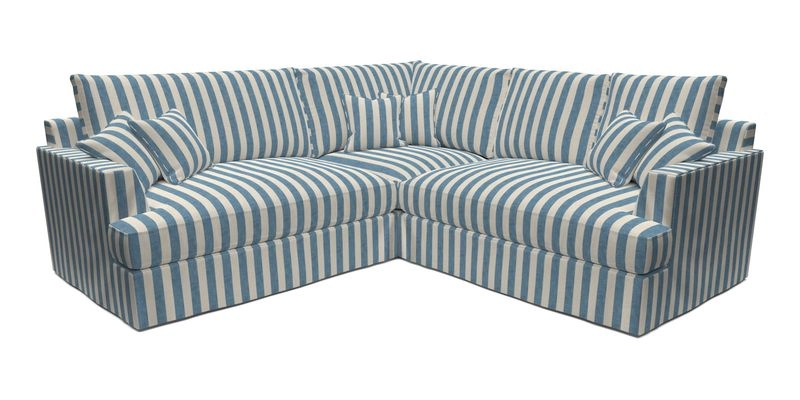 Slingsby Small Fitted Cover Corner Unit LHF & RHF in Two Tone Plain Biscuit.  Loose cover version available