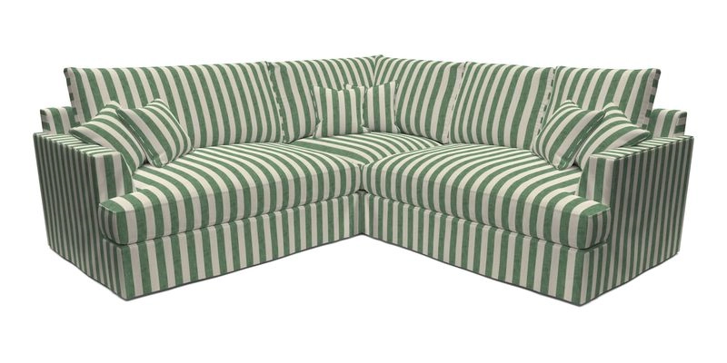 Slingsby Small Fitted Cover Corner Unit LHF & RHF in Two Tone Plain Biscuit.  Loose cover version available