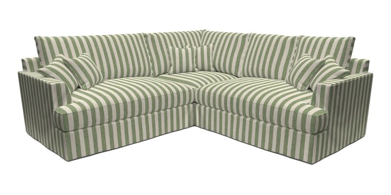 Slingsby Small Fitted Cover Corner Unit LHF & RHF in Two Tone Plain Biscuit.  Loose cover version available