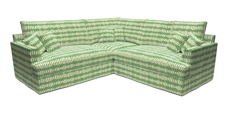 Slingsby Small Fitted Cover Corner Unit LHF & RHF in Two Tone Plain Biscuit.  Loose cover version available