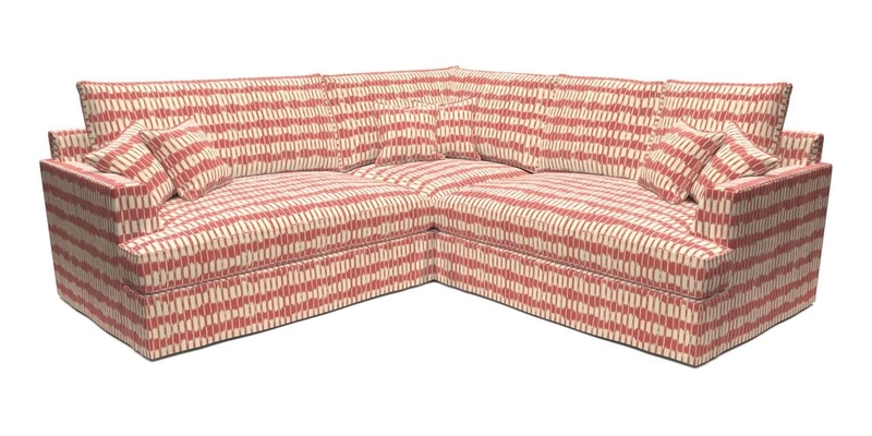 Slingsby Small Fitted Cover Corner Unit LHF & RHF in Two Tone Plain Biscuit.  Loose cover version available