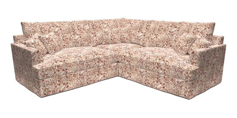 Slingsby Small Fitted Cover Corner Unit LHF & RHF in Two Tone Plain Biscuit.  Loose cover version available