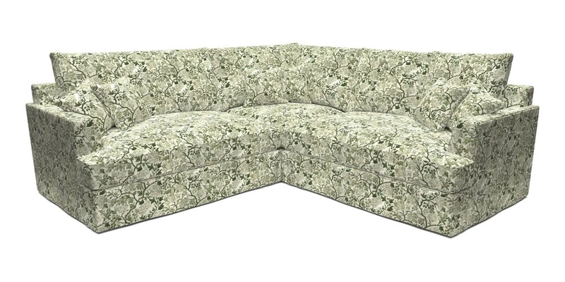 Slingsby Small Fitted Cover Corner Unit LHF & RHF in Two Tone Plain Biscuit.  Loose cover version available