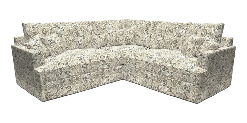 Slingsby Small Fitted Cover Corner Unit LHF & RHF in Two Tone Plain Biscuit.  Loose cover version available