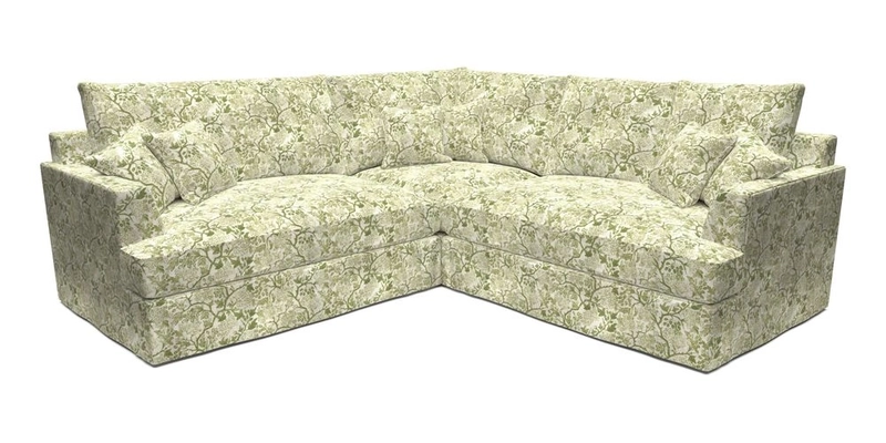 Slingsby Small Fitted Cover Corner Unit LHF & RHF in Two Tone Plain Biscuit.  Loose cover version available