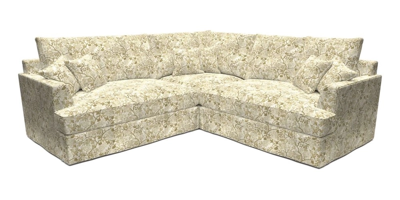 Slingsby Small Fitted Cover Corner Unit LHF & RHF in Two Tone Plain Biscuit.  Loose cover version available