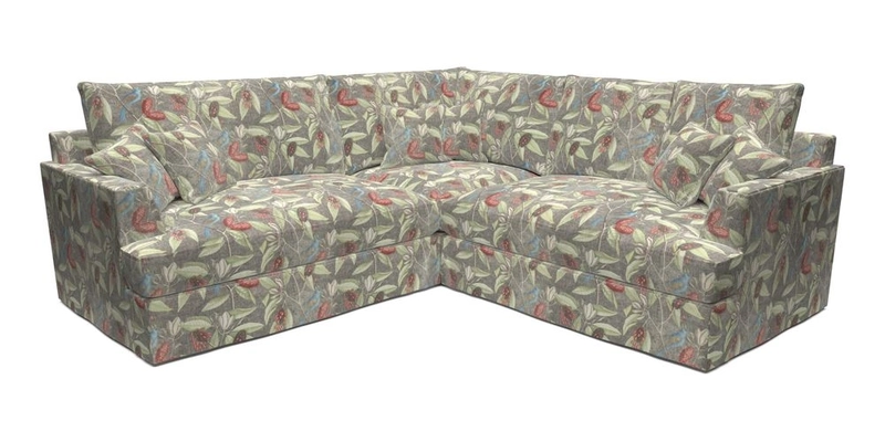 Slingsby Small Fitted Cover Corner Unit LHF & RHF in Two Tone Plain Biscuit.  Loose cover version available