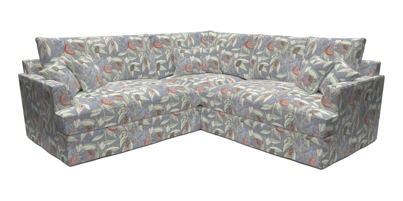 Slingsby Small Fitted Cover Corner Unit LHF & RHF in Two Tone Plain Biscuit.  Loose cover version available