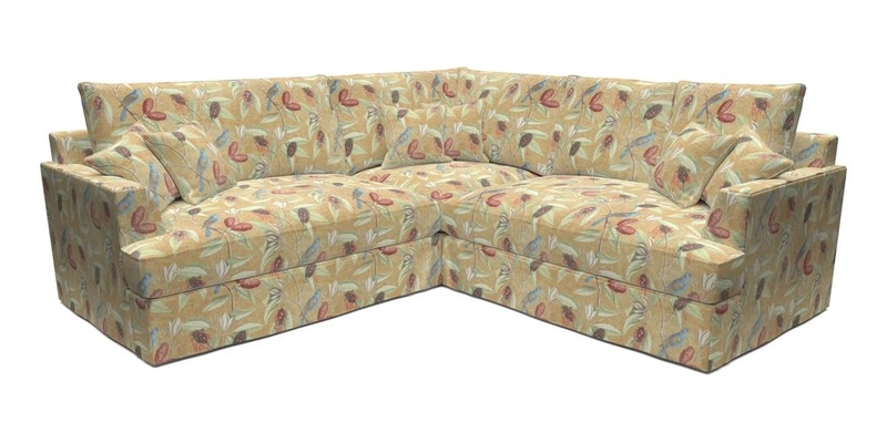 Slingsby Small Fitted Cover Corner Unit LHF & RHF in Two Tone Plain Biscuit.  Loose cover version available