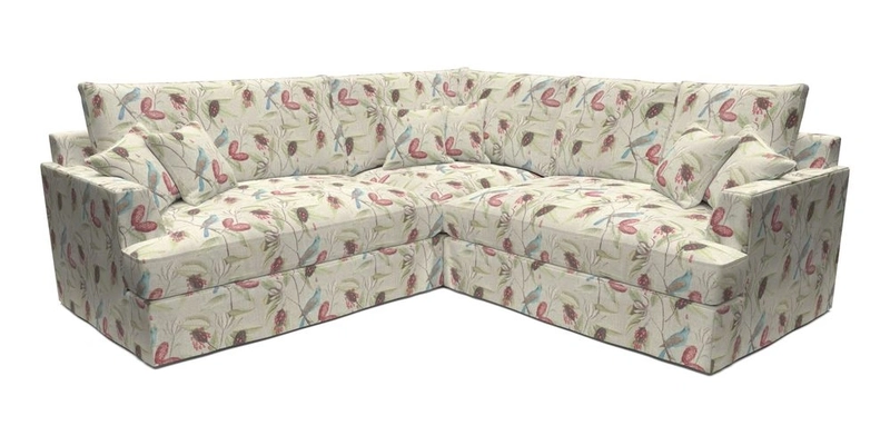 Slingsby Small Fitted Cover Corner Unit LHF & RHF in Two Tone Plain Biscuit.  Loose cover version available