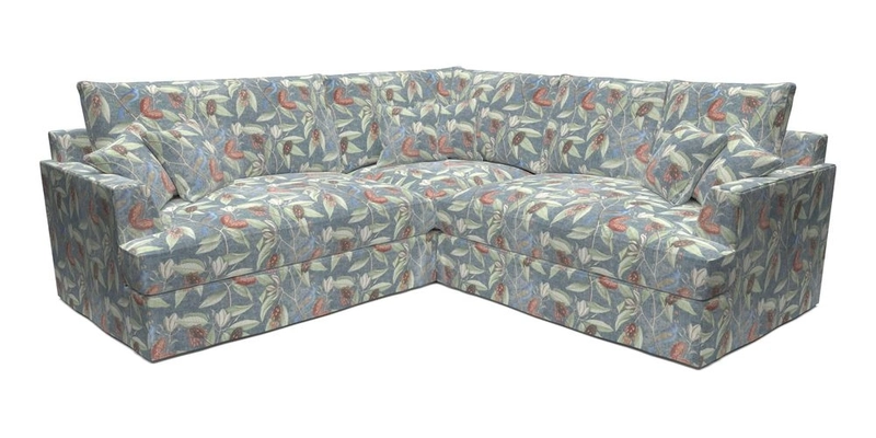 Slingsby Small Fitted Cover Corner Unit LHF & RHF in Two Tone Plain Biscuit.  Loose cover version available