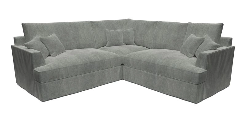 Slingsby Small Fitted Cover Corner Unit LHF & RHF in Two Tone Plain Biscuit.  Loose cover version available