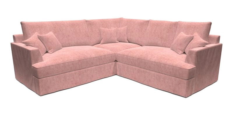 Slingsby Small Fitted Cover Corner Unit LHF & RHF in Two Tone Plain Biscuit.  Loose cover version available