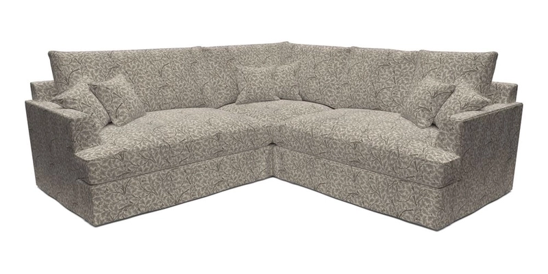 Slingsby Small Fitted Cover Corner Unit LHF & RHF in Two Tone Plain Biscuit.  Loose cover version available