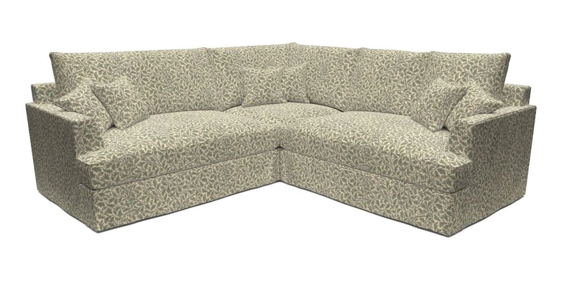 Slingsby Small Fitted Cover Corner Unit LHF & RHF in Two Tone Plain Biscuit.  Loose cover version available