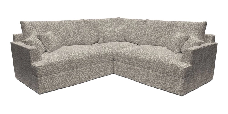 Slingsby Small Fitted Cover Corner Unit LHF & RHF in Two Tone Plain Biscuit.  Loose cover version available