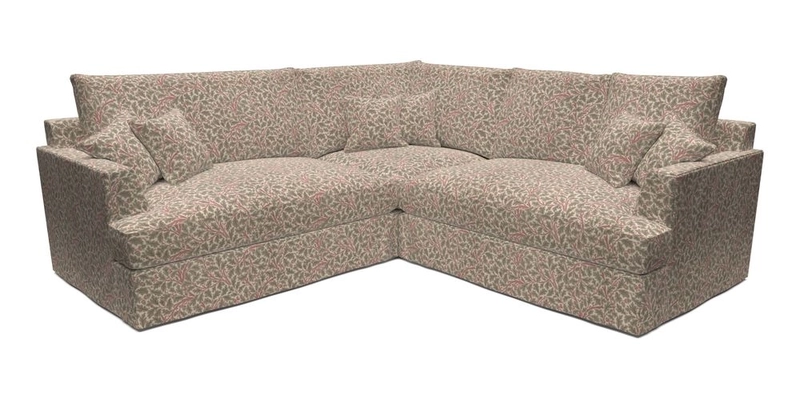 Slingsby Small Fitted Cover Corner Unit LHF & RHF in Two Tone Plain Biscuit.  Loose cover version available