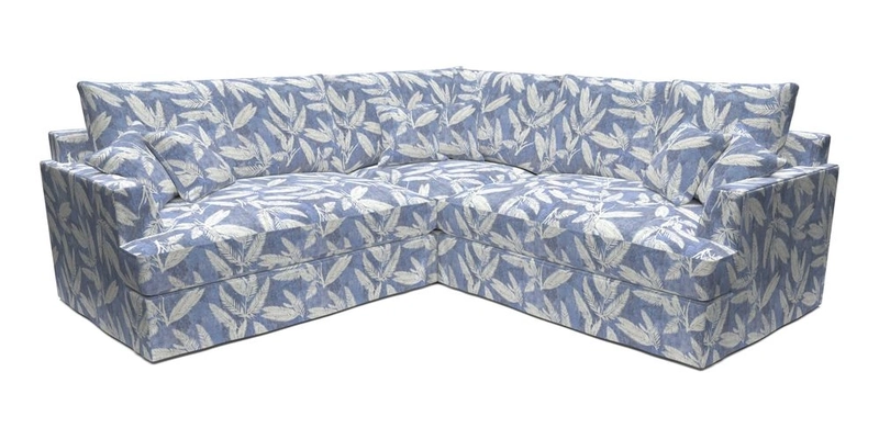 Slingsby Small Fitted Cover Corner Unit LHF & RHF in Two Tone Plain Biscuit.  Loose cover version available