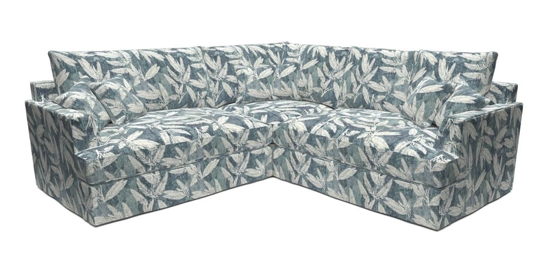 Slingsby Small Fitted Cover Corner Unit LHF & RHF in Two Tone Plain Biscuit.  Loose cover version available