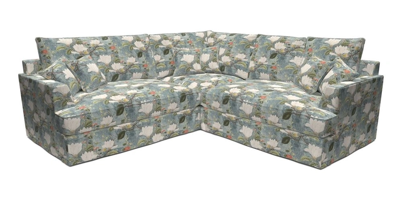 Slingsby Small Fitted Cover Corner Unit LHF & RHF in Two Tone Plain Biscuit.  Loose cover version available