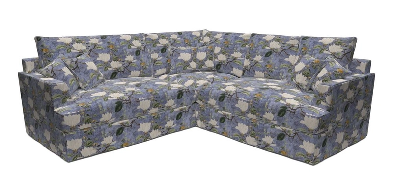 Slingsby Small Fitted Cover Corner Unit LHF & RHF in Two Tone Plain Biscuit.  Loose cover version available