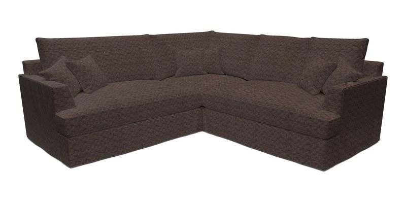 Slingsby Small Fitted Cover Corner Unit LHF & RHF in Two Tone Plain Biscuit.  Loose cover version available